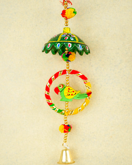 Parrot Thoran with Bell - Set of 2 - 15 inch - WBG2011