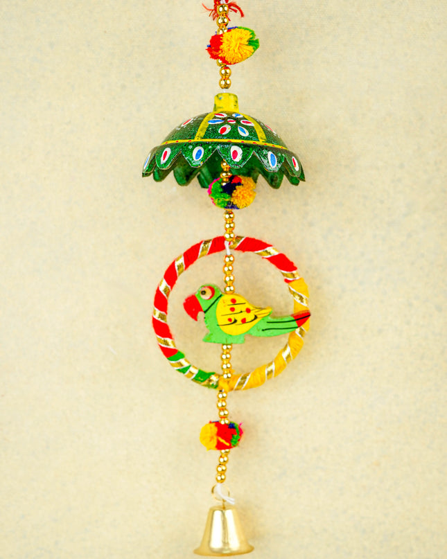 Parrot Thoran with Bell - Set of 2 - 15 inch - WBG2011