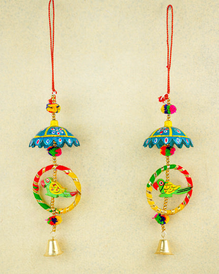 Parrot Thoran with Bell - Set of 2 - 15 inch - WBG2011