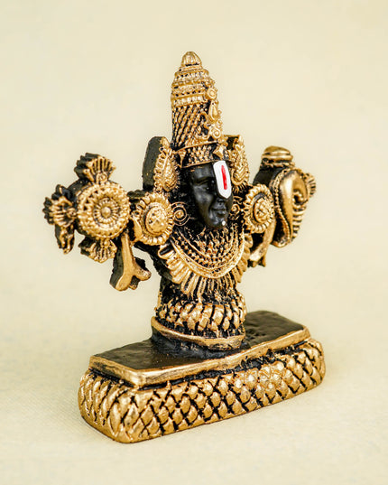 Polyresin Tirupathi Balaji Idol - 4 inch - WBG2013
