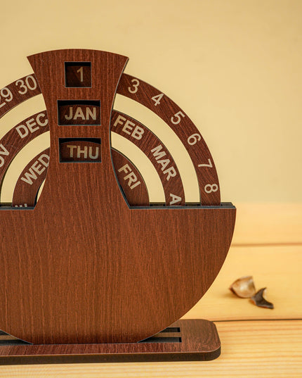 Wooden Desk Calendar - 6 inch - WBG2016