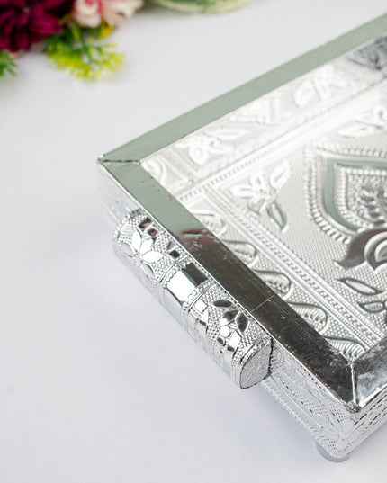 Silver Oxidized Tray - 7 inch - WBG2017