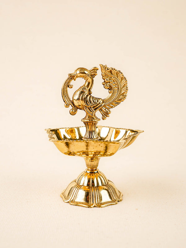 Brass Annapakshi Diya - 4 inch - WBG2018