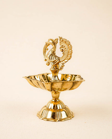 Brass Annapakshi Diya - 4 inch - WBG2018