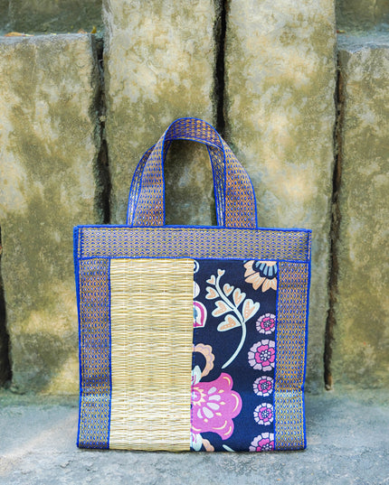 Kalamkari Korai Handbag - 8X8 inch - WBG2021