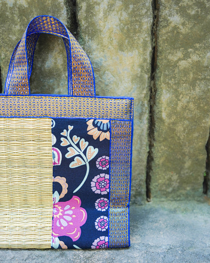 Kalamkari Korai Handbag - 8X8 inch - WBG2021