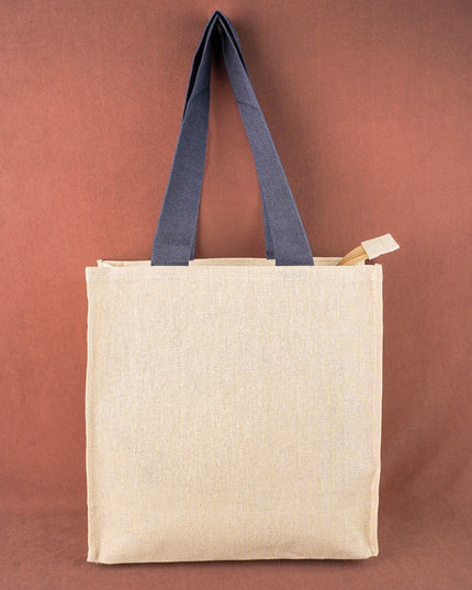 Pichwai Jute Bag - Blue - WBG2024-1