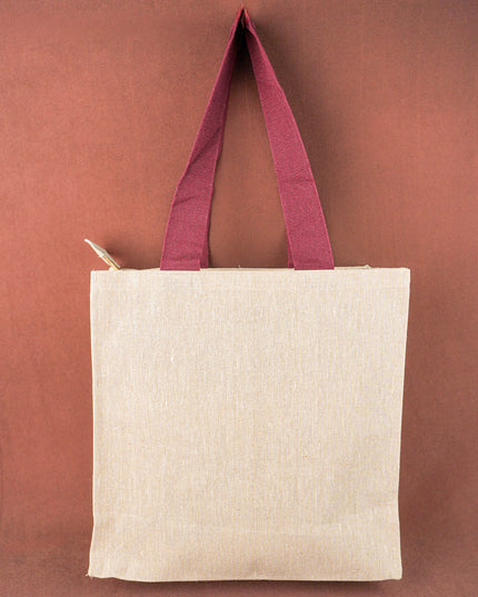 Pichwai Jute Bag - Red - WBG2024-2