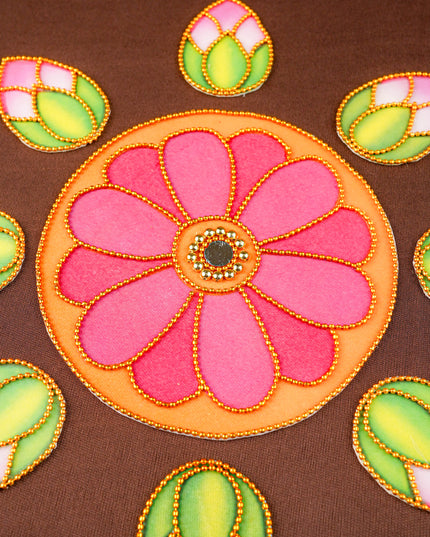 Rangoli - Flower with Set of 8 Buds - WBG2033