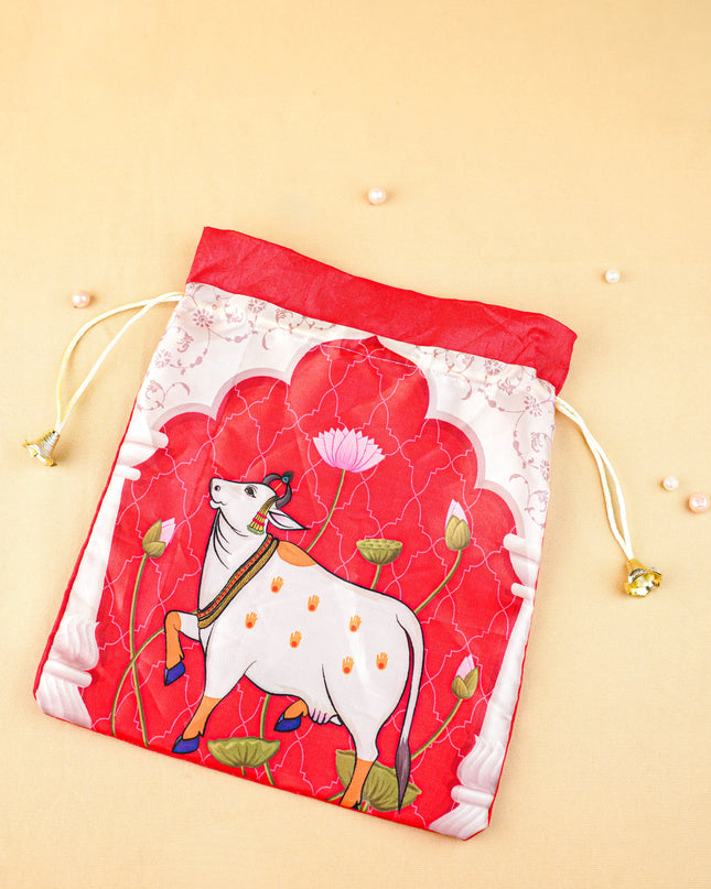 Pichwai String Bag - 11x9 inch - WBG2035