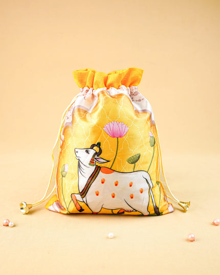 Pichwai String Bag - 11x9 inch - WBG2035