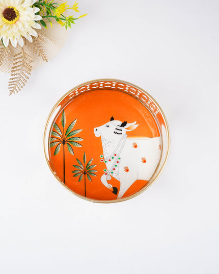 Pichwai Printed Tray - 6 inch - WBG2060