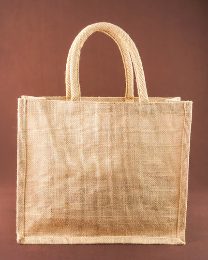Jute Bag - Radhakrishna Print - 14x12 inch - WBG2064