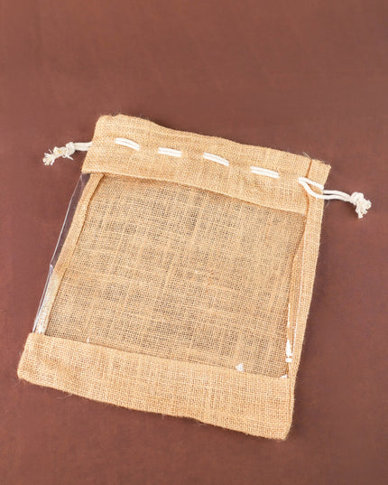 Jute Potli Bag - 12x10 inch - WBG2066