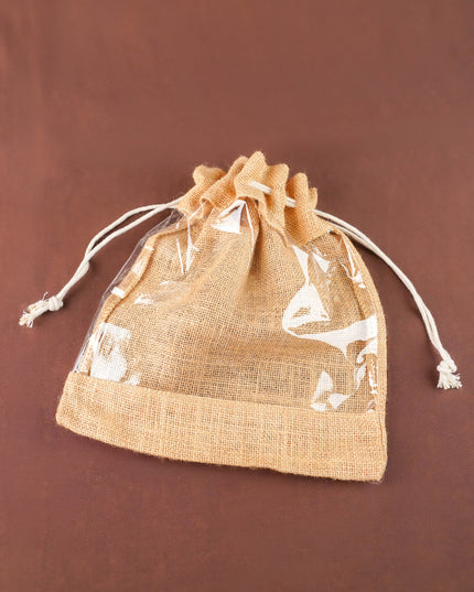 Jute Potli Bag - 12x10 inch - WBG2066