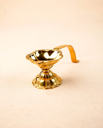 Brass Aarthi Diya - 5 inch - WBG2067