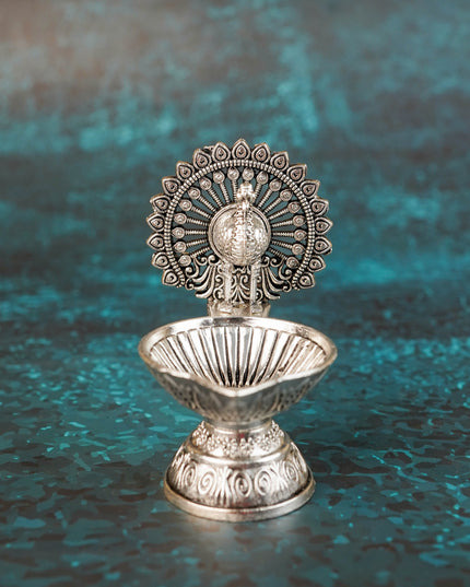 Zinc Alloy Annapakshi Diya - Antique - 3 inch - WBG2070-1