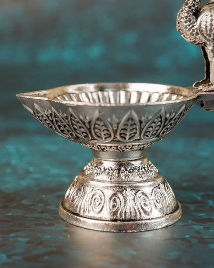 Zinc Alloy Annapakshi Diya - Antique - 3 inch - WBG2070-1