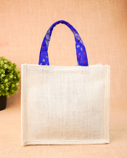 Jute Bag - Elephant Design - 9 inch - WBG2073