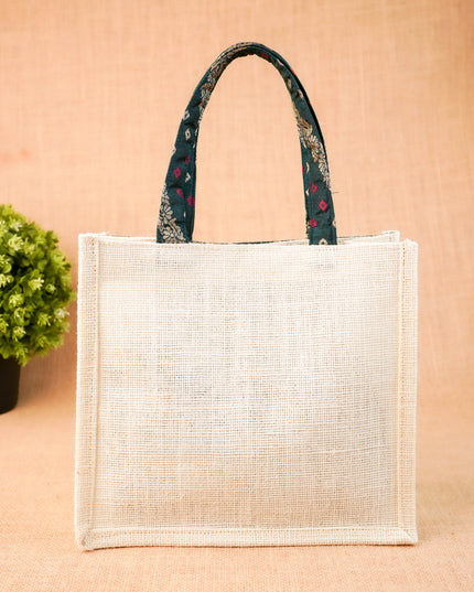 Jute Bag - Elephant Design - 9 inch - WBG2073