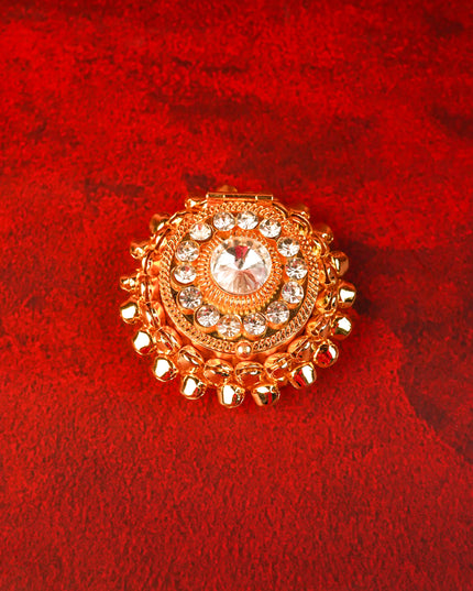 Designer Kumkum Holder - Gold - WBG2076-1