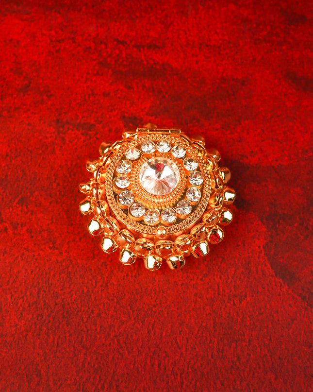 Designer Kumkum Holder - Gold - WBG2076-1