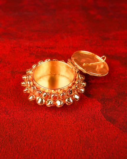 Designer Kumkum Holder - Gold - WBG2076-1