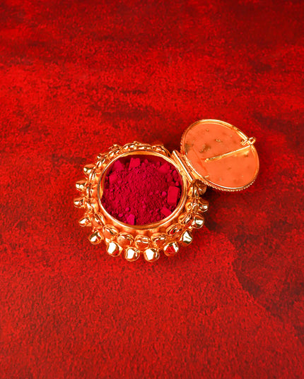Designer Kumkum Holder - Gold - WBG2076-1