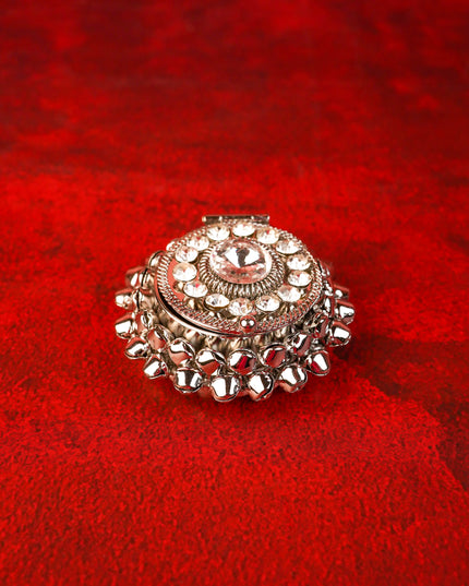 Designer Kumkum Holder - Silver - WBG2076-2