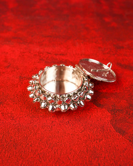 Designer Kumkum Holder - Silver - WBG2076-2