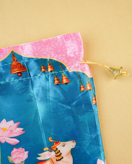 Pichwai String Bag - 10x8 inch - WBG2079-1
