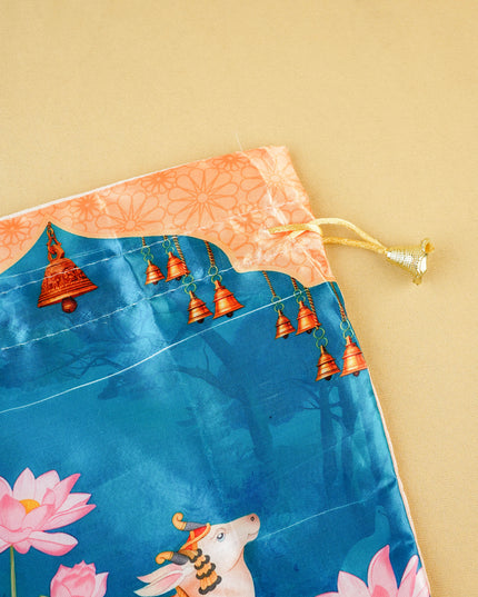 Pichwai String Bag - 10x8 inch - WBG2079-1