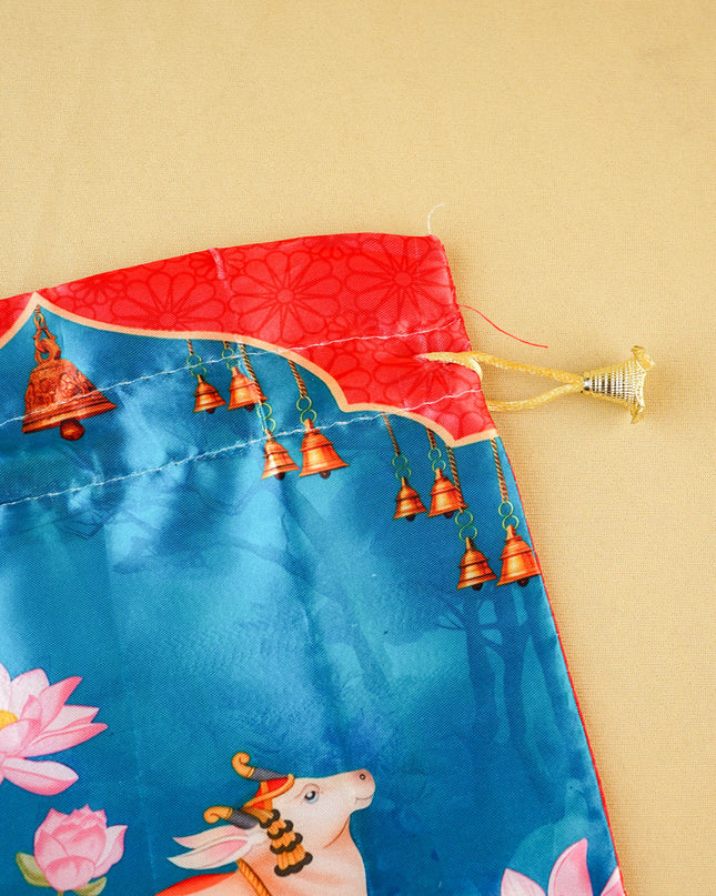 Pichwai String Bag - 10x8 inch - WBG2079-1