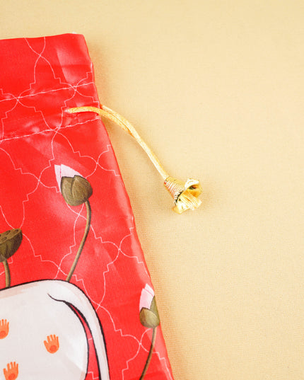 Pichwai String Bag - 10x8 inch - WBG2079-2