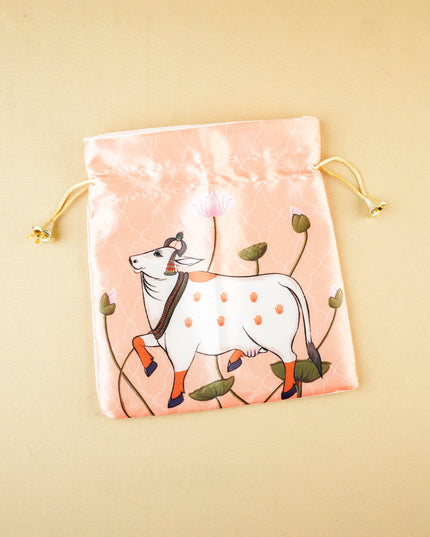 Pichwai String Bag - 10x8 inch - WBG2079-2