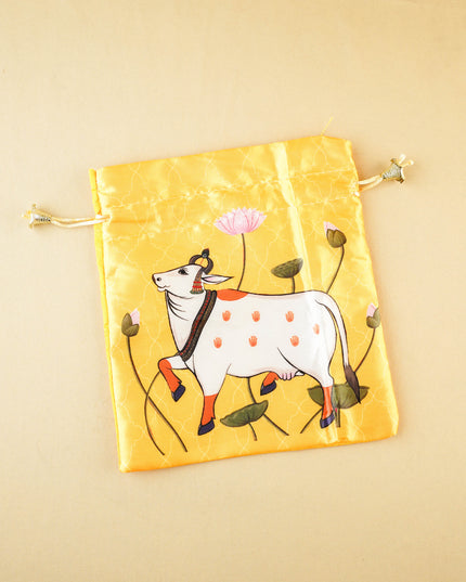 Pichwai String Bag - 10x8 inch - WBG2079-2