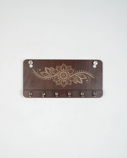 Key Hanger - Floral Design - 7x4 inch - WBG2082