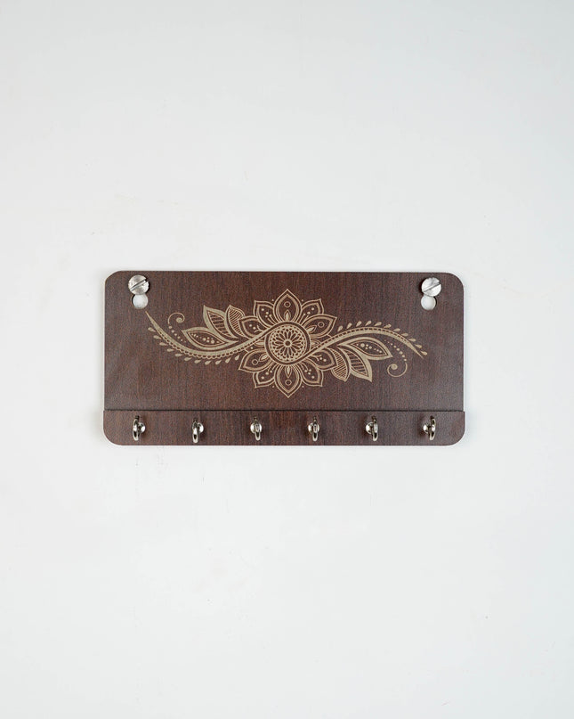 Key Hanger - Floral Design - 7x4 inch - WBG2082