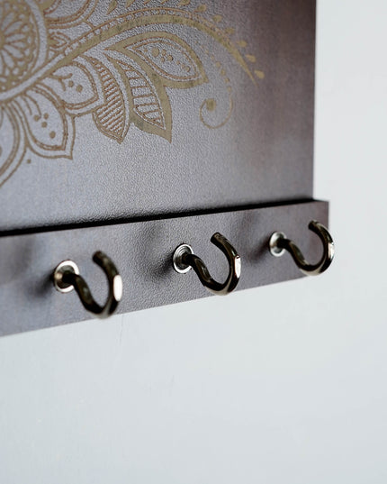 Key Hanger - Floral Design - 7x4 inch - WBG2082