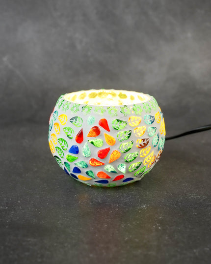 Cracked Mosaic Glass with Light - WBG2083