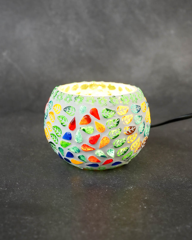 Cracked Mosaic Glass with Light - WBG2083