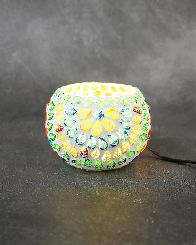 Cracked Mosaic Glass with Light - WBG2083