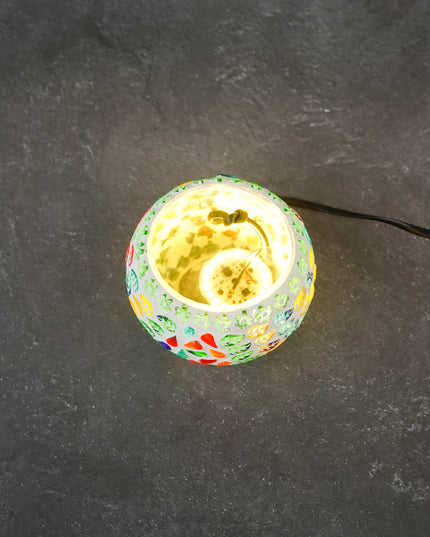 Cracked Mosaic Glass with Light - WBG2083