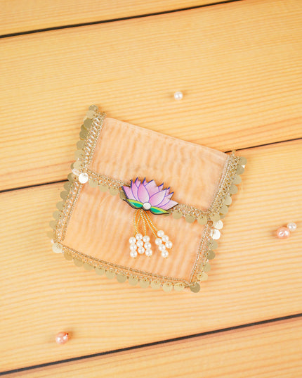 Tissue Purse with Lotus - 5 inch - WBG2085
