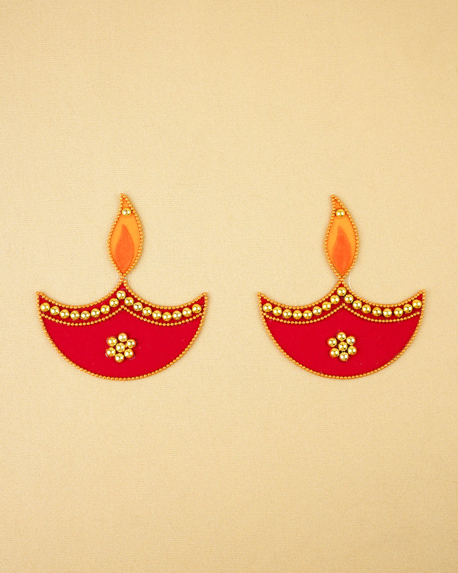 Rangoli - Set of 2 Diya - 3 inch - WBG2090