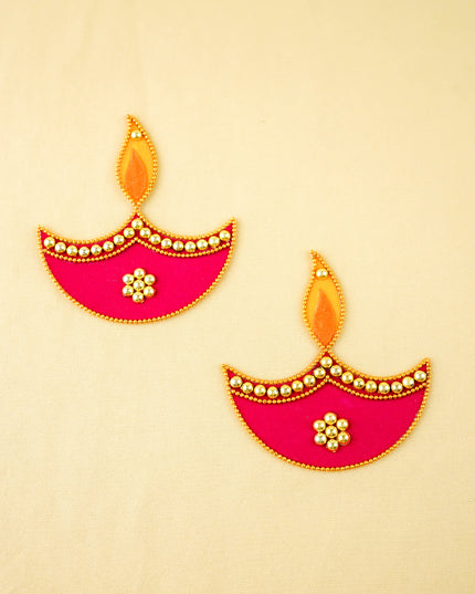 Rangoli - Set of 2 Diya - 3 inch - WBG2090