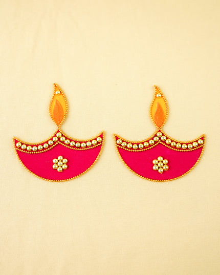 Rangoli - Set of 2 Diya - 3 inch - WBG2090