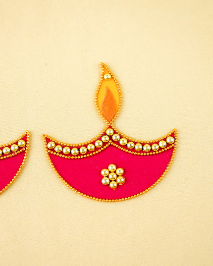 Rangoli - Set of 2 Diya - 3 inch - WBG2090