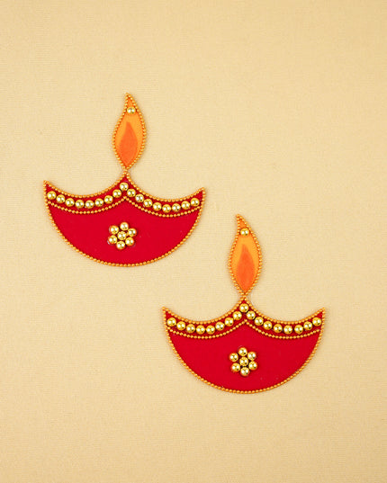 Rangoli - Set of 2 Diya - 3 inch - WBG2090