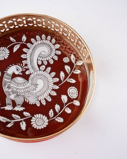 Annapakshi Printed Tray - 8 inch - WBG2093